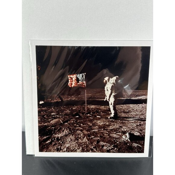 Magnum Photos By Neil Armstrong Of  “Edwin Buzz Aldrin” 6”x6” Estate Stamped - Picture 2 of 5